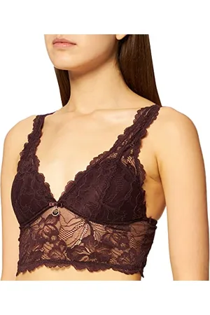 Emporio Armani Bielizna damska Eternal Lace Padded Bra, Coffee, XL, , XL