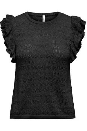 ONLY Onlaga Sl Glitter O-Neck Top KNT, , S