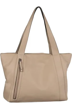 TOM TAILOR Yuma damska torba na ramię Shopper z zamkiem błyskawicznym, duża, beżowa, , Classic