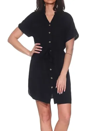 VERO MODA Vmbumpy Ss Short Shirt Dress WVN Ga Noos, , M