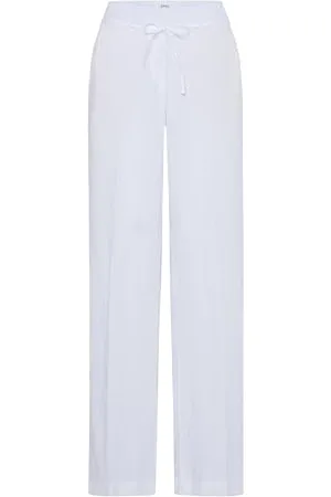 Brax Damskie spodnie lniane w stylu Farina o luźnej sylwetce spodnie rekreacyjne, , 38W / 32L