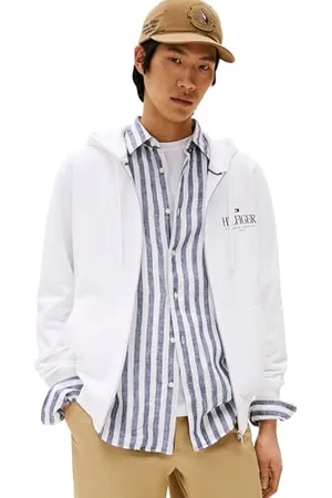 Tommy Hilfiger Męska bluza z kapturem z zamkiem błyskawicznym, , M