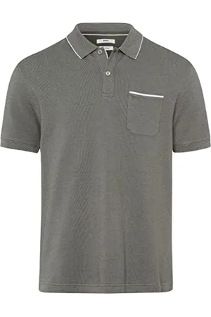 Brax Męska koszulka polo Paddy PIQUÉ w sportowym stylu dwukolorowym, oliwkowa, M, , M