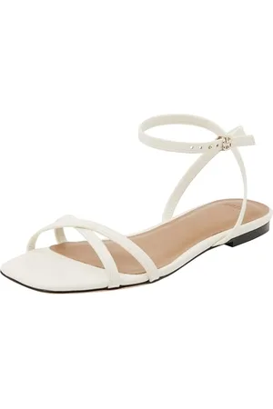 HUGO BOSS Damskie sandały Charlize_10_VC Sandal, Open White, 4 UK, , 37 EU