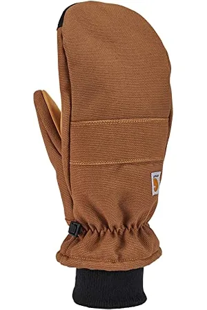 Carhartt Męskie izolowane kaczka ze skóry syntetycznej dzianina mankiet rękawiczki na zimną pogodę, , L