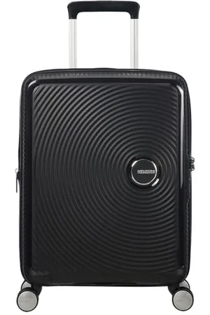 American Tourister Soundbox - Spinner S Erweiterbar Handgepäck, 55 cm, 35.5/41 L, Schwarz (Bass Black)