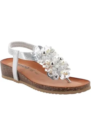 IGI&CO D.ANTIBES damskie sandały na koturnie, srebrne, 40 EU, , 40 EU