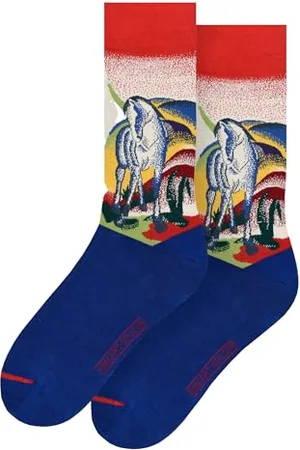 MuseARTa Skarpety z bawełny z obrazem Blue Horse I artysty Franza Marca w rozmiarze 40-46, FM-BH-06-40-46, , 40-46