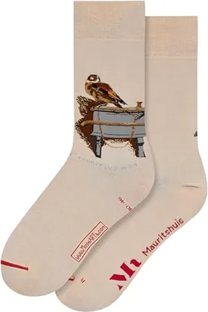 MuseARTa Skarpety bawełniane z obrazem The Goldfinch artysty Carel Fabritius w rozmiarze 40-46, CF-TGL-06-40-46, , 40-46