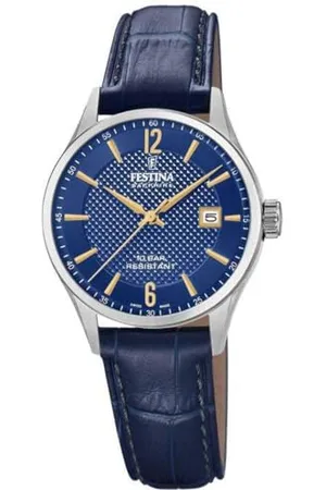 Festina Unisex Dorośli Analogowy zegarek kwarcowy ze skórzanym paskiem F20009/3