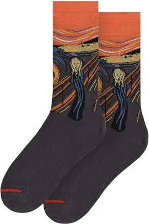 MuseARTa Skarpety z bawełny z obrazem The Scream artysty Edvard Munch w rozmiarze 46-49, EM-TSC-06-46-49, , 46-49 EU