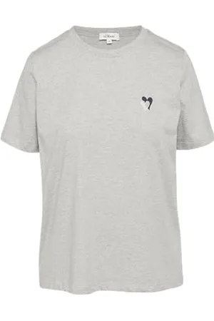 QS by s.Oliver T-shirt o luźnym kroju z haftem w kształcie serca, , 36