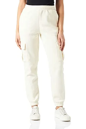 Urban classics Damskie spodnie dresowe z wysokim stanem cargo, , L
