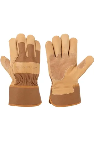 Carhartt Męska rękawica robocza ze skóry licowej z mankietem zabezpieczającym na zimną pogodę, , XXL