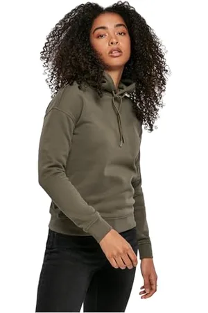 Urban classics Damski sweter z kapturem Organic Hoody z naturalnej bawełny organicznej, górna część ze 100% bawełny organicznej, rozmiary XS do 5XL, , L