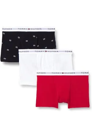 Tommy Hilfiger Chłopięce 3-pak nadruk tułowia UB0UB00551, bagażnik, niebieski, 8-10 lat, , 8-10 Lat