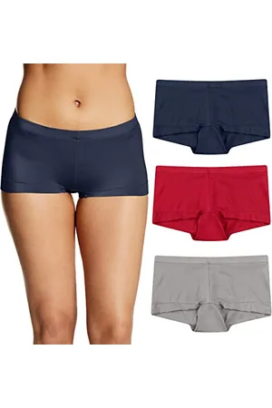 Maidenform Damskie majtki chłopięce (3 sztuki), , S