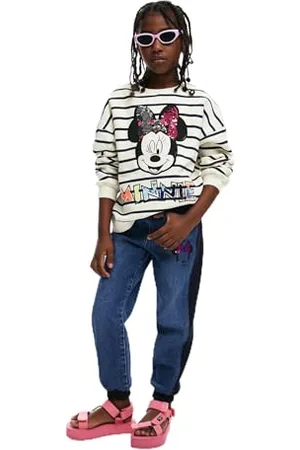 Desigual Denim_Minnie spodnie, niebieskie, 10 lat dziewczynka, , 10 lat