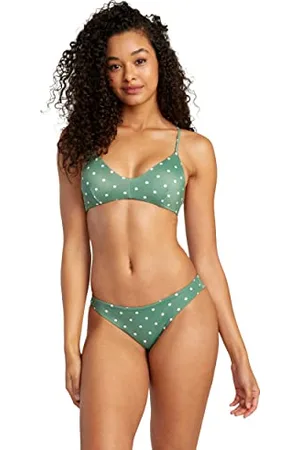 RVCA Damski top bikini z krzyżem z tyłu, , S