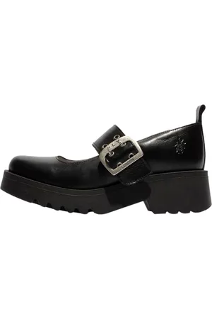 Fly London Damskie MOCH126FLY Mary Jane Flat, czarne, 7 UK, , 40 EU