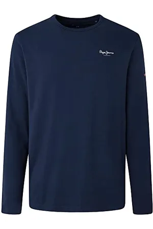 Pepe Jeans Oryginalny Basic 2 Long N T-shirt Mężczyźni, niebieski (granatowy), XXL