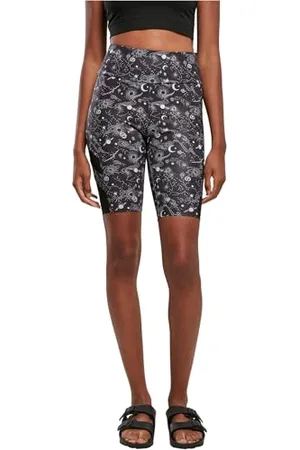 Urban classics Damskie szorty damskie z wysokim stanem Tech Mesh AOP Cycle, , 5XL