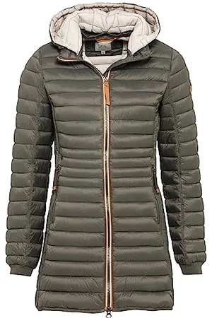 Camel Active Damski lekki wodoodporny płaszcz pikowany ze zdejmowanym kapturem, , 34