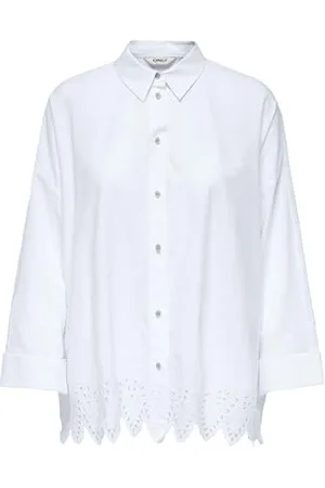 ONLY Onlgraces Tulum Ls Emb Shirt WVN, , S