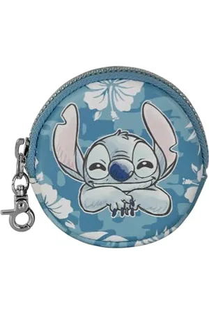 Disney Lilo i Stitch Aloha -Portmonetka Cookie, Niebieska, 8,7 x 8,7 cm