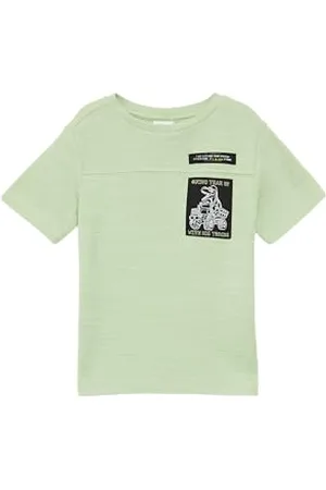 QS by s.Oliver T-shirt z dzianiny z naszywkami, , 140