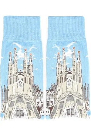 MuseARTa Skarpety z bawełny z obrazem Sagrada Familia artysty Antoniego Gaudiego w rozmiarze 36-40, AG-SF-06-36-40, , 36-40