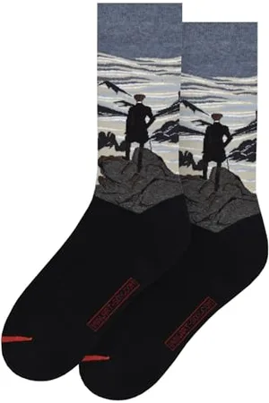 MuseARTa Skarpety z bawełny z obrazem Wanderer above the Sea of Fog/Wędrowiec nad morzem mgły artysty Caspar David Friedrich w rozmiarze 40-46, CF-WS-08-KH-40-46, , 40-46