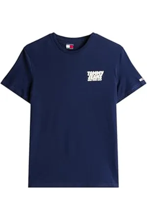Tommy Hilfiger Męska koszulka TJM SLIM BUBBLE PRINT SS TEE EXT S/S T-Shirt, niebieski, M, , M