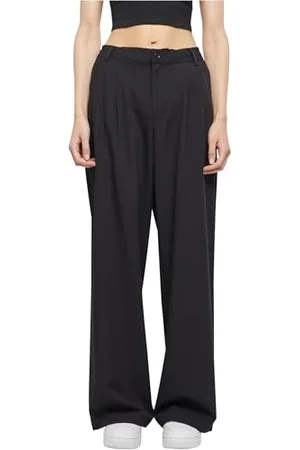 Urban classics Damskie spodnie Ultra Wide Pleat Front Pants, , 28