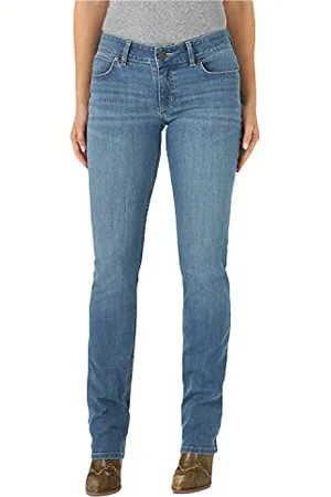 Wrangler Western Damskie dżinsy, średni stan, stretch, proste nogawki, 9-36