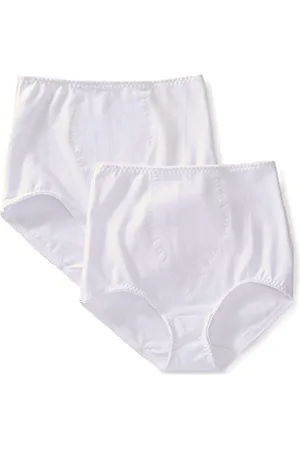 Bali Damskie bawełniane lekkie kontrolowane sylwetki DFX037 2-pak, , L