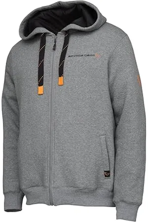 Savage Classic Zip Hoodie - wytrzymała, kempingowców, turystów i myśliwych, wytrzymała bluza wędkarska do noszenia na zewnątrz i na co dzień | ciepła i wygodna XXL