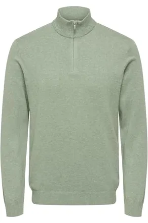 Only & Sons Onsloui Reg 12 Mel Half Zip Knit Noos, , M
