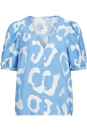 Object Objjacira S/S V-Neck Top Noos bluzka damska, , 44