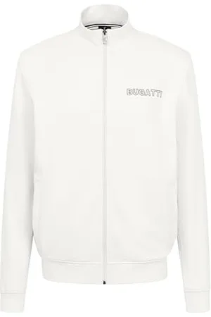 Bugatti Męska bluza z zamkiem błyskawicznym, stójka, długi rękaw, , 3XL