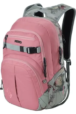 Nitro Chase Plecak szkolny z organizerem szkolnym z kieszenią na laptopa 17", drewniany róż, 35 l, Rucksack, , 35L, Plecak