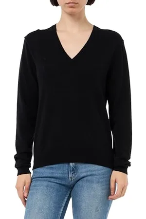 Benetton Koszulka Dekolt V M/L, , S