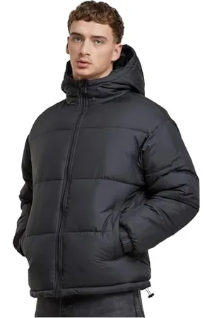 Urban classics Męska kurtka przejściowa Basic Puffer Jacket With Hood, lekka męska kurtka puchowa z kapturem, regularny krój, rozmiary S-5XL, , M