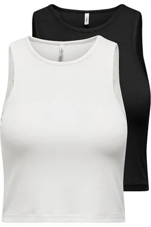 ONLY Onlbelia S/L Crop Top Cs JRS 2 Pack, , XL