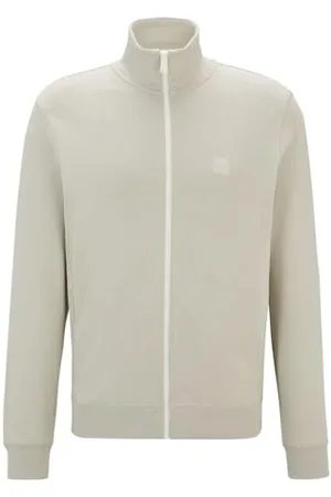 HUGO BOSS Męska kurtka Zestart Jersey_Jacket_L, jasnobeżowa 271, L, , L