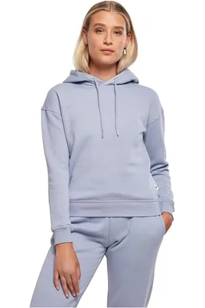 Urban classics Damska bluza z kapturem Organic Hoody, fioletowa, 4XL