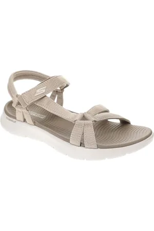 Skechers Damskie sandały Go Walk Flex – sandały sportowe Sublime, taupe, 40 EU, , 40 EU