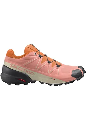 Salomon Speedcross 5 damskie buty do biegania w terenie, Kwitnąca Dahlia czarny żywy pomarańczowy, 42 EU