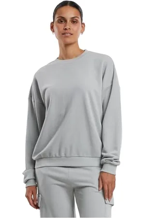 Urban classics Damska bluza damska oversized Light Terry Crewneck, luźny sweter dla kobiet, oversized fit, , XL