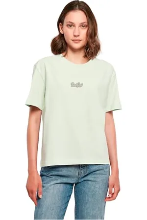 miss tee Damska koszulka BadGirl Bang Tee, luźna koszulka z nadrukiem, luźny krój, bawełna, rozmiary XS - 5XL, , L